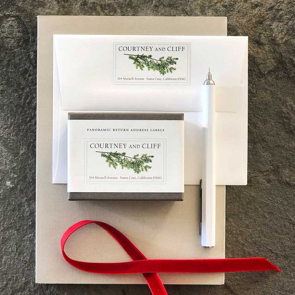 Holiday Panoramic Return Address Labels