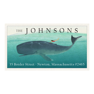 Whale Rider - Panoramic Return Address Labels