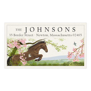 Spring Horse - Panoramic Return Address Labels