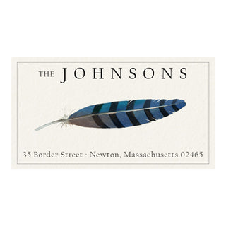 Blue Jay - Panoramic Return Address Labels