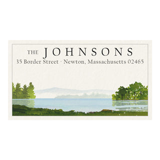 By the Lake - Panoramic Return Address Labels