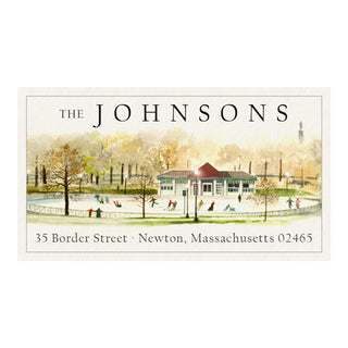 Frog Pond - Panoramic Return Address Labels