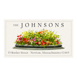 Garden Flowers - Panoramic Return Address Labels