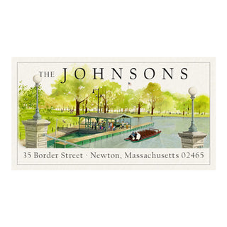 Swan Boat - Panoramic Return Address Labels