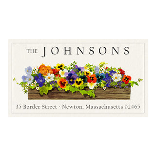 Window Box - Panoramic Return Address Labels