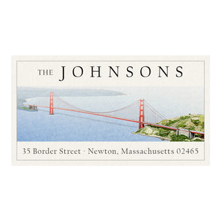 Golden Gate Bridge - Panoramic Return Address Labels