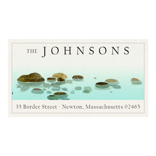 River Stones - Panoramic Return Address Labels