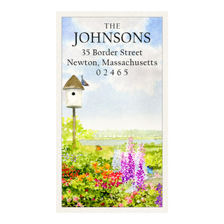 Butterfly Garden - Panoramic Return Address Labels