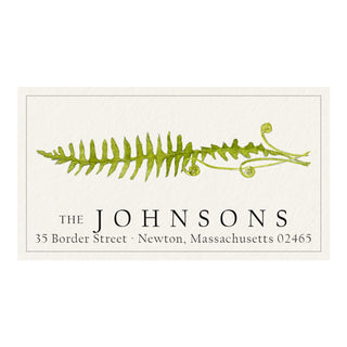 Fern Stem - Panoramic Return Address Labels