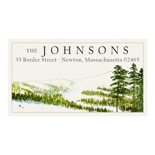 Ski Country - Panoramic Return Address Labels