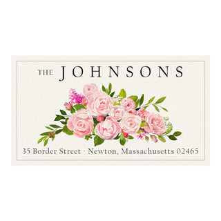 Blushing Roses - Panoramic Return Address Labels