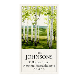 Birch Forest - Panoramic Return Address Labels