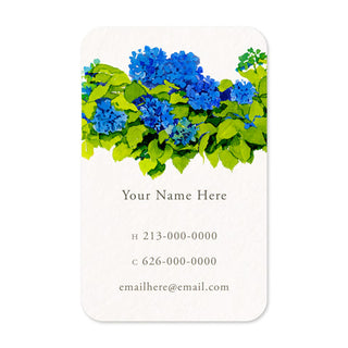 Blooming Hydrangeas - Personal Calling Cards