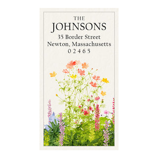 May Flowers - Panoramic Return Address Labels