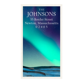 Aurora - Panoramic Return Address Labels