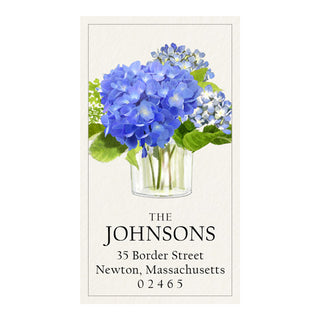 Just Picked Hydrangeas - Panoramic Return Address Labels