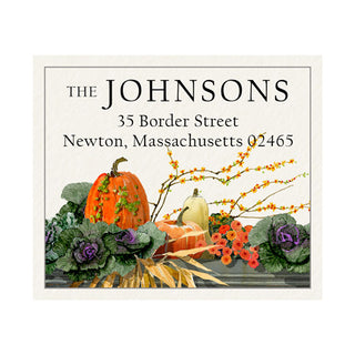 Pumpkins and Kale - Return Address Labels
