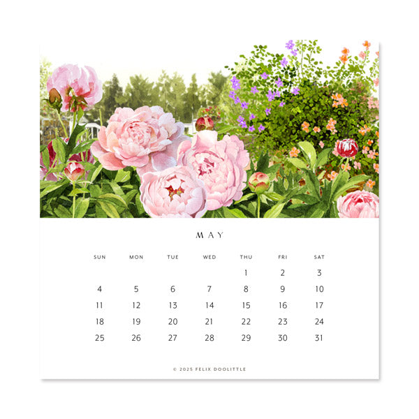 2025 Desk Calendar - Hidden Garden | Felix Doolittle 2025-desk-calendar-hidden-garden-felix-doolittle