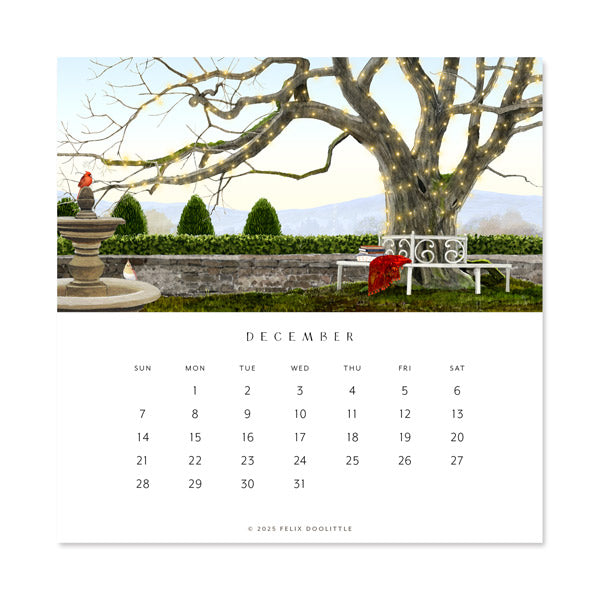 2025 Desk Calendar - Hidden Garden | Felix Doolittle 2025-desk-calendar-hidden-garden-felix-doolittle