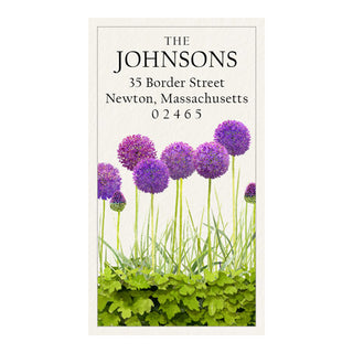 Allium - Panoramic Return Address Labels