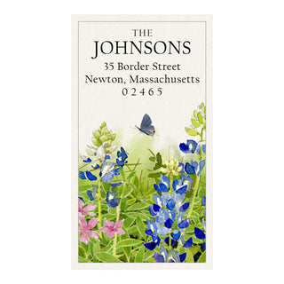 Bluebonnet Meadow - Panoramic Return Address Labels