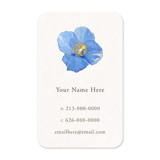Blue Poppy - Personal Calling Cards