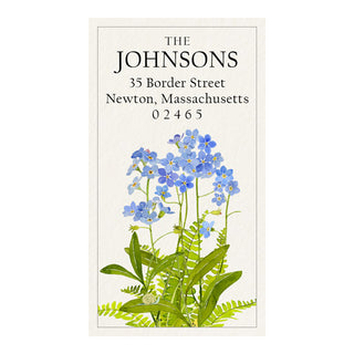 Forget-Me-Not Blossoms - Panoramic Return Address Labels