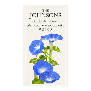 Morning Glory - Panoramic Return Address Labels
