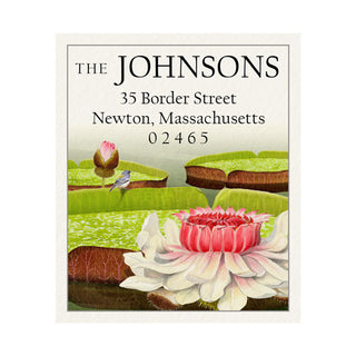 Victoria Water Lilies - Return Address Labels