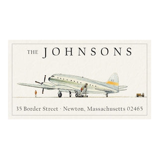 Air Travel - Panoramic Return Address Labels