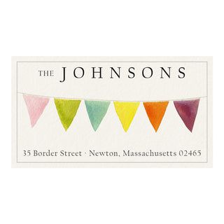 Bunting - Panoramic Return Address Labels