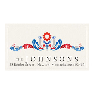 American Flourish - Panoramic Return Address Labels