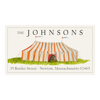 Striped Soiree - Panoramic Return Address Labels
