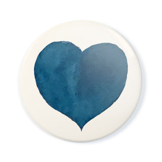 Navy Blue Heart - Pocket Mirror