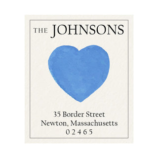 Cerulean Heart - Return Address Labels
