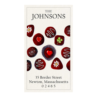 Chocolate Treats - Panoramic Return Address Labels