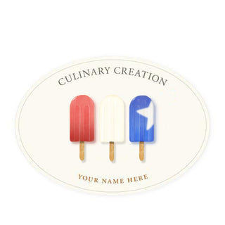 Popsicle Trio - Oval Kitchen Labels