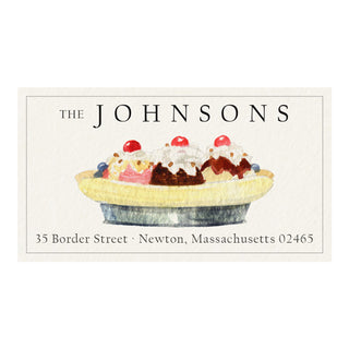Banana Split - Panoramic Return Address Labels