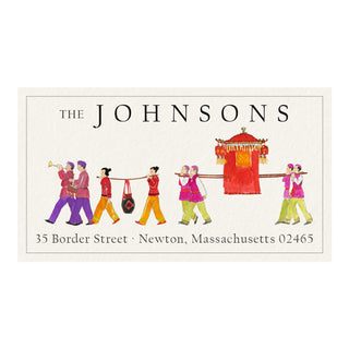 Wedding Parade - Panoramic Return Address Labels