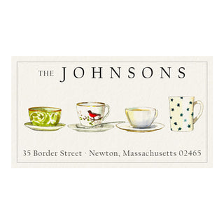 Porcelain Cups - Panoramic Return Address Labels