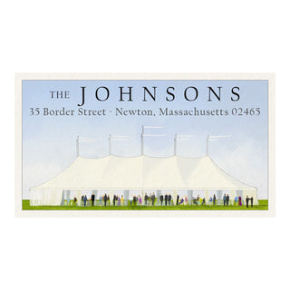 Tent Party - Panoramic Return Address Labels