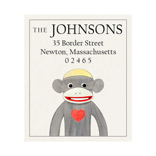 Cheeky Monkey - Return Address Labels