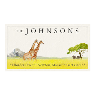 Kenya - Panoramic Return Address Labels
