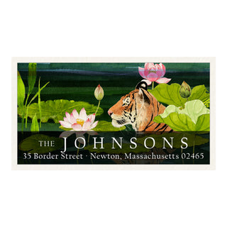 Water Tiger - Panoramic Return Address Labels