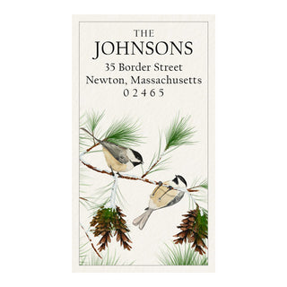 Chickadees - Panoramic Return Address Labels