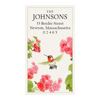 Anna’s Hummingbird - Panoramic Return Address Labels