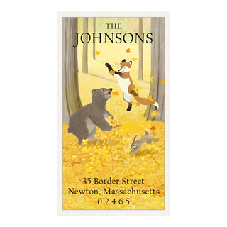 Autumn Fun - Panoramic Return Address Labels