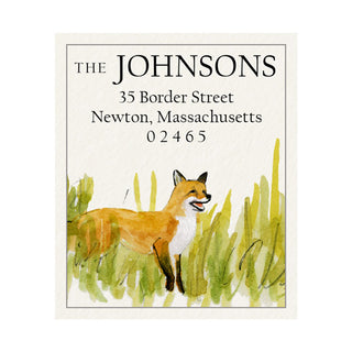 Friendly Fox - Return Address Labels