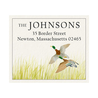 Mallards in Flight - Return Address Labels