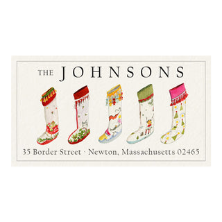 Vintage Stockings - Panoramic Return Address Labels